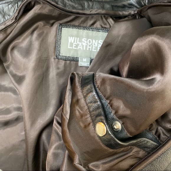 Vintage 80’s Wilsons 100% Leather Trench Coat - Picture 8 of 14